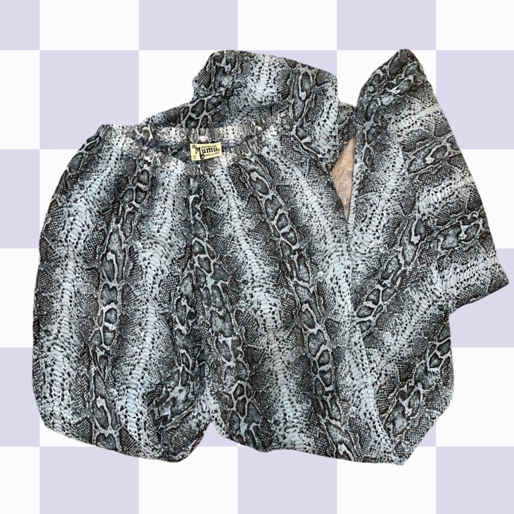show me your mumu flare snakeskin pants